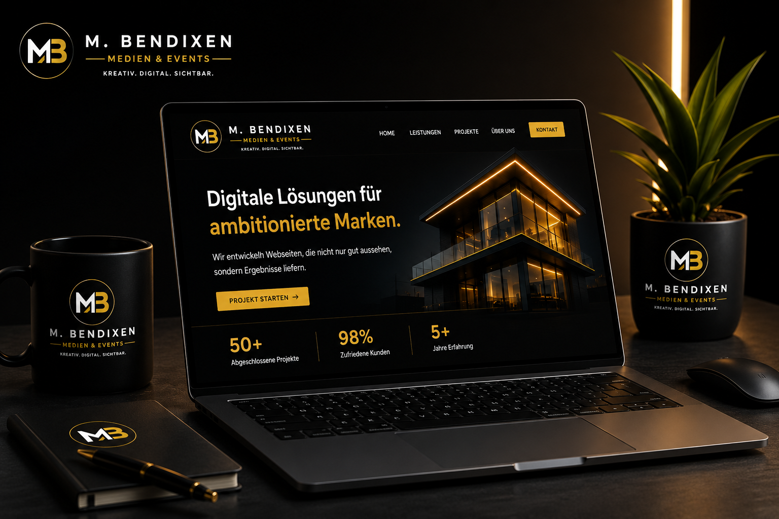 M. Bendixen Medien & Events Mockup
